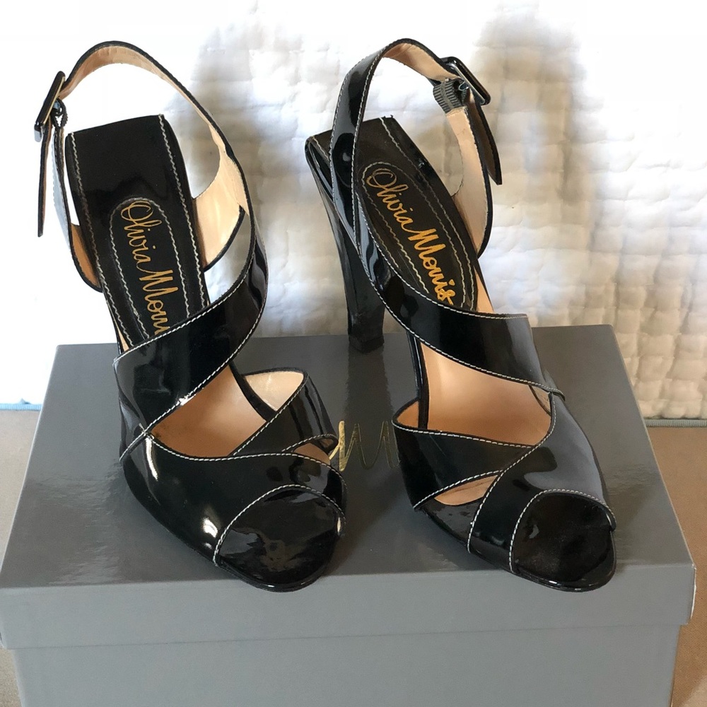Olivia Morris Patent Strappy Heels